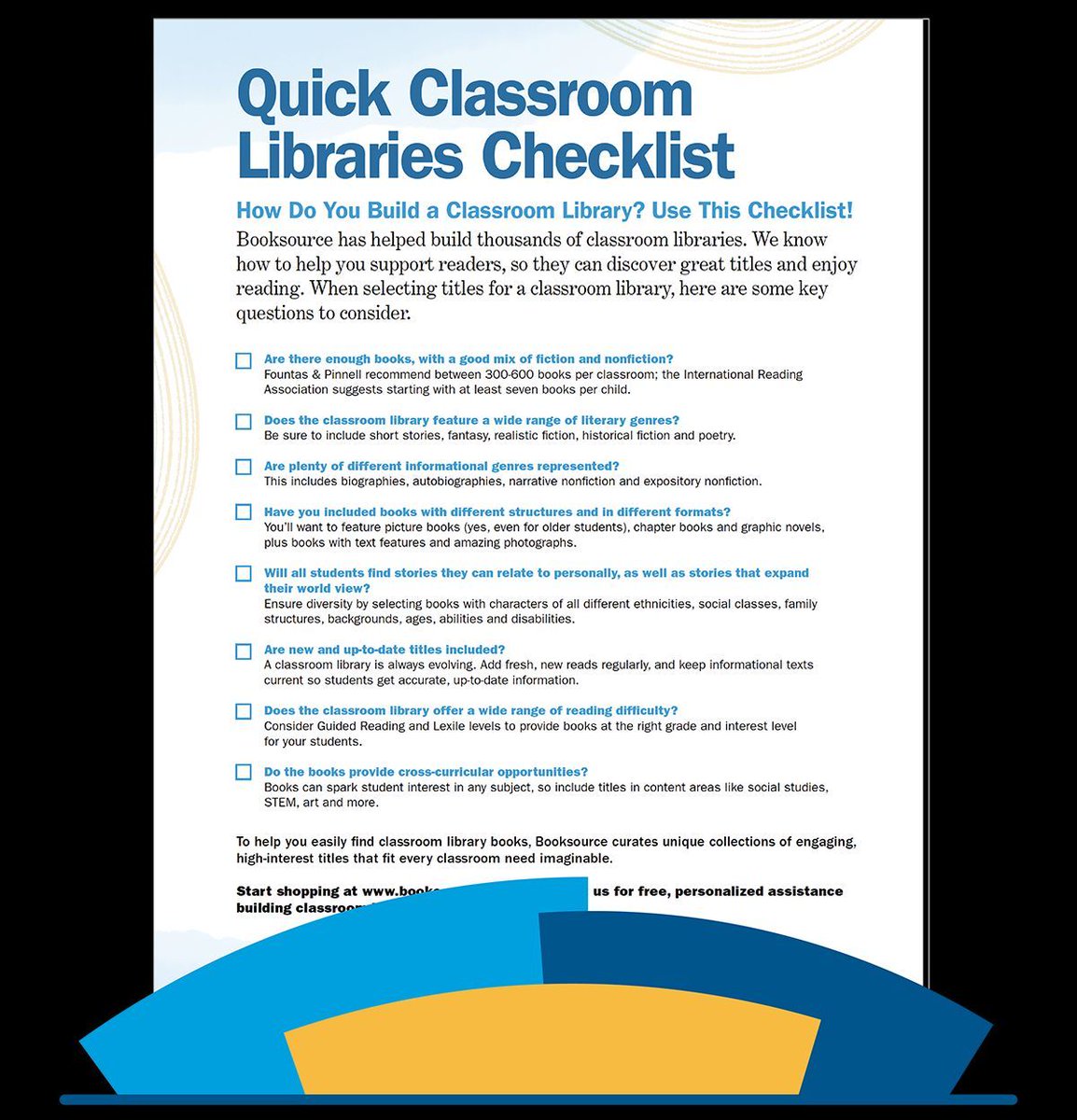 AhrensEducation's tweet image. From @Booksource

It’s officially the middle of the school year - do you need a #classroomlibrary refresh?

Ask yourself these questions from this checklist to determine if your #library is meeting your #classroom needs: bit.ly/classroom-libr…

#kidslit