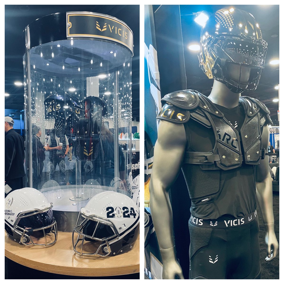 AndrewSternL's tweet image. Be sure to stop by and see us @WeAreAFCA booth 743! #ForeverForward #BuiltForBattle #Certor #VICIS #Schutt