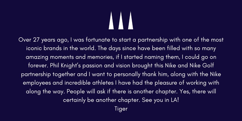 Tiger Woods tweet media