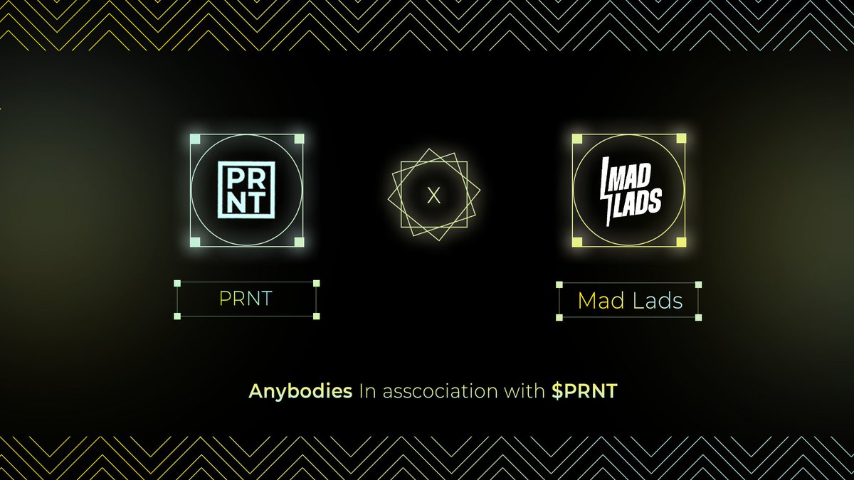 printonsol's tweet photo. Our first acceptance of the week for our ongoing incentive alongside @AnybodiesNFT to reward projects within the ecosystem. We said it'd be a Mad Monday. 

@MadLads, an absolute powerhouse, bringing real value to Solana and setting the standard. Welcome to $PRNT. 

We'll be reaching out soon. Let's focking $PRNT.