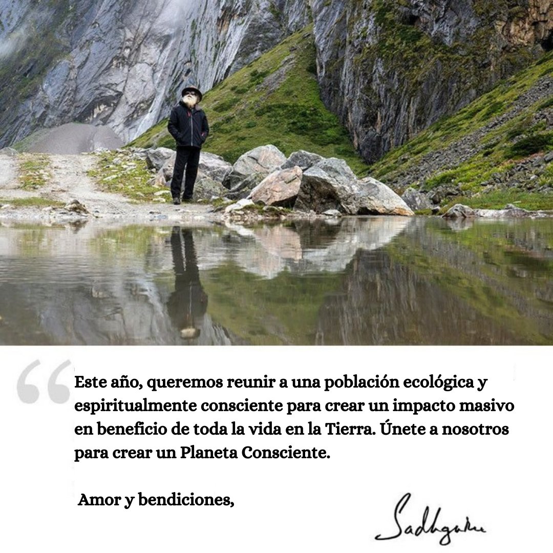 cpm_espanol's tweet photo. ¡Solo seres humanos conscientes podremos crear un Planeta Consciente!
Ingeniería Interior te dota de herramientas para tomar las riendas de tu bienestar interior y moldear tu vida como la quieres. 
#7StepsWithSadhguru
Más información: https://t.co/tJUN4pdpjk https://t.co/I0LEtfCp4l