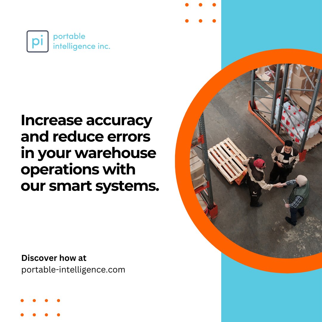 PortableIntel's tweet image. Increase accuracy and reduce errors in your warehouse operations with our smart systems. #ErrorReduction #AccuracyMatters