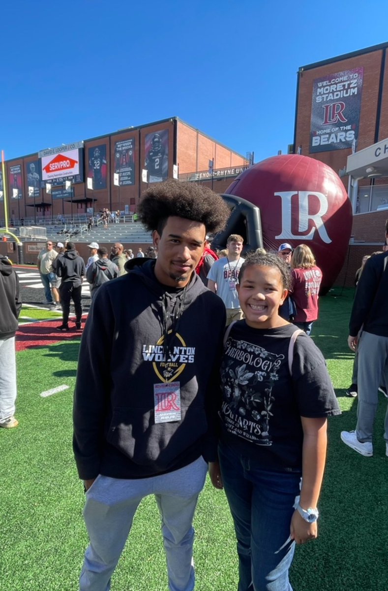 I am very excited to visit a place that has always felt like home since my freshman year.  I will be at Lenoir Rhyne University for a visit on January 15. 🧱🧱
<a href="/LRBearsFootball/">Lenoir-Rhyne Football</a> <a href="/coach_mjacobs/">Mike Jacobs</a> <a href="/_CoachVega/">Chris Vega</a> <a href="/CoachNRosen/">Nick Rosen</a> <a href="/LincolntonFB/">Lincolnton Wolves Football</a>