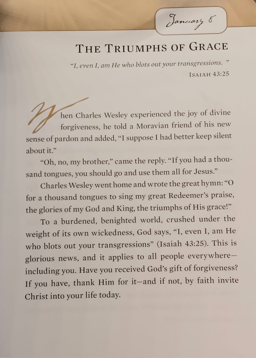 jilliej26's tweet photo. Prayer from Knowing Jesus.
Thank You, Father, that Your wrath against my sin was poured out on the Lord Jesus in my stead, and that in Him my sins are not longer remembered. Praise Your holy name, Amen.
#mondaymorning #hopeforeachday #billygraham #devotional #prayer https://t.co/lX7Zo1zhr3