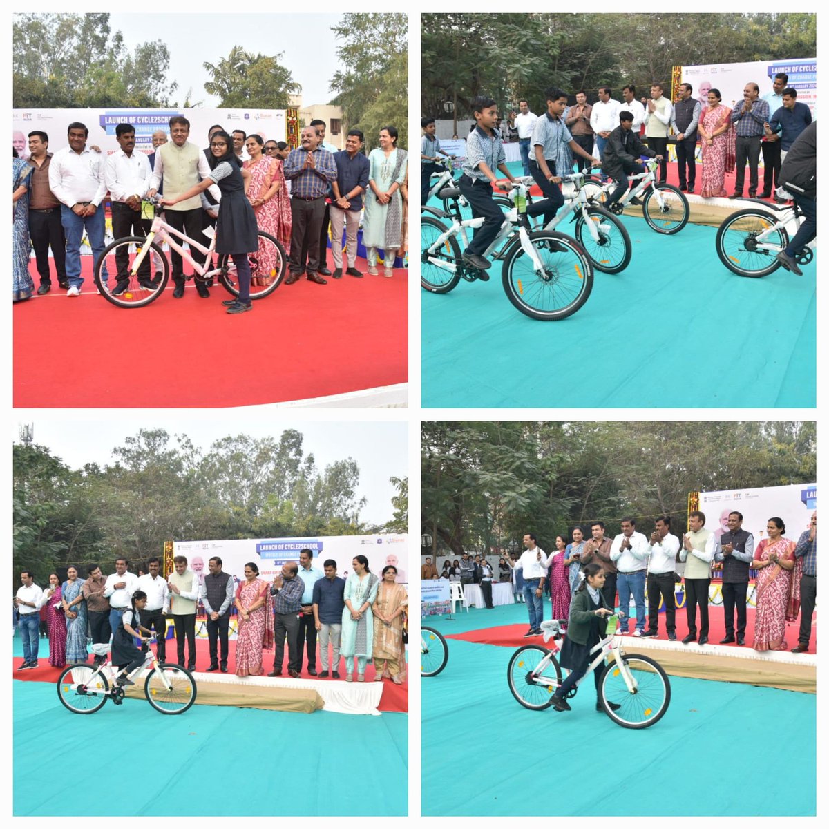 MySuratMySMC's tweet photo. Surat Smart City has launched Cycle2School project with support of @mySurat and @CP_SuratCity, an initiative by Smart Cities Mission to create cycling-friendly infrastructure and promote non-motorised transport.
#SmartCitiesMission
#IndiaCycle4Change
#Street4People
#Cycle2School https://t.co/qxPjBvQHEB