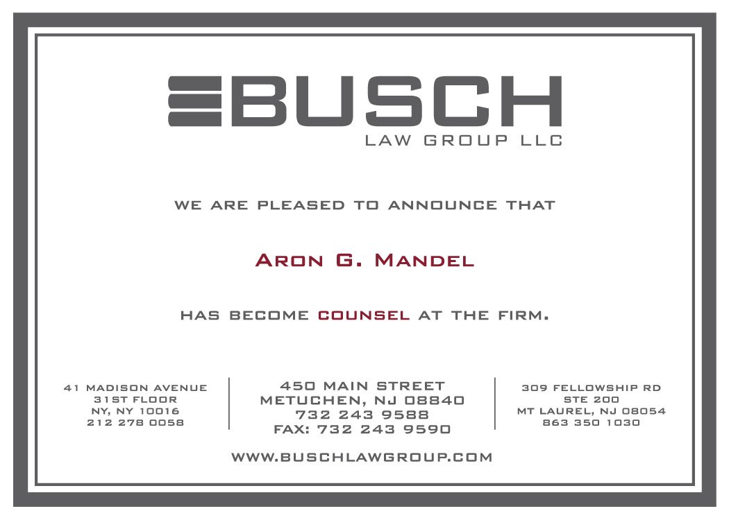 buschlawgroup's tweet photo. Congratulations Aron Mandel! https://t.co/YP0aUxy9aa