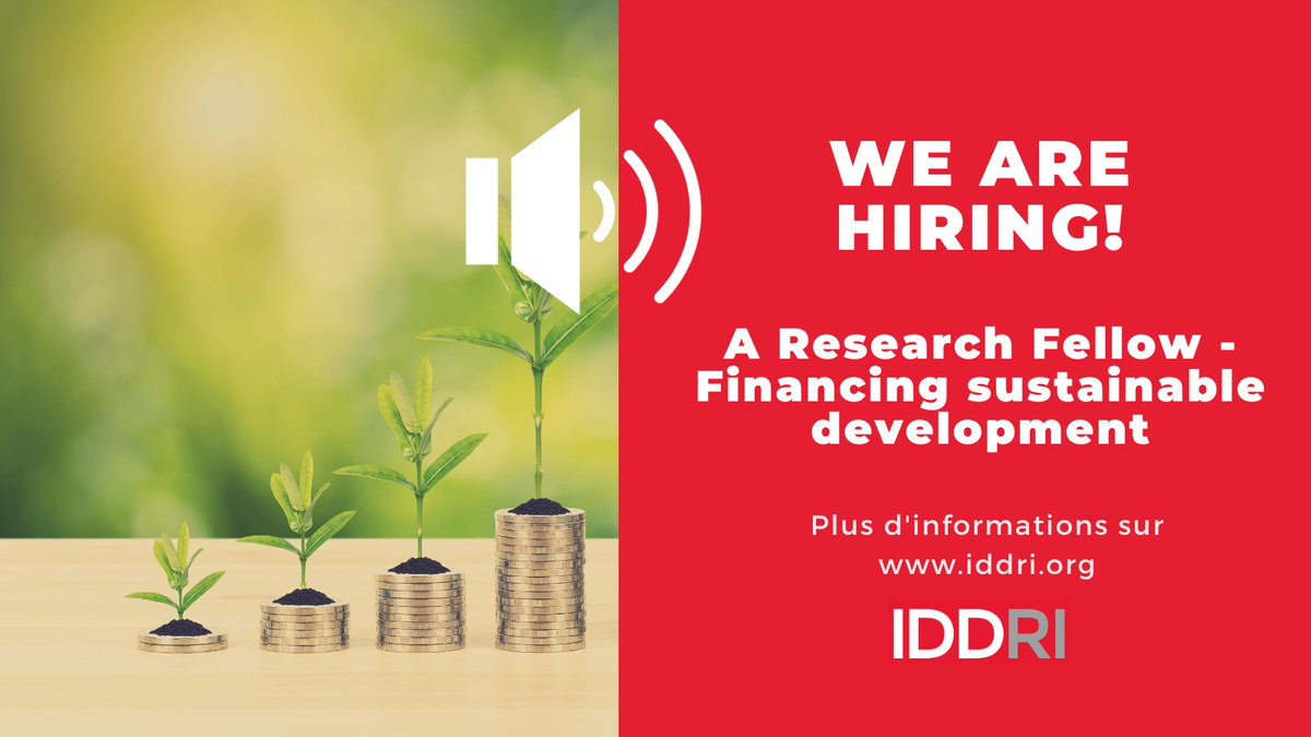 🚨#Job Alert! IDDRI is offering a 2-year fixed-term contract to take part in research & support exciting projects on the financing of sustainable development in developing countries & the reform of the international financial system. Applications must be sent before January…