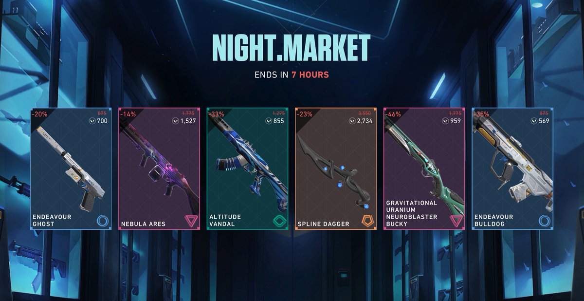 REMINDER: Night Market Ends in 7 Hours! | #VALORANT