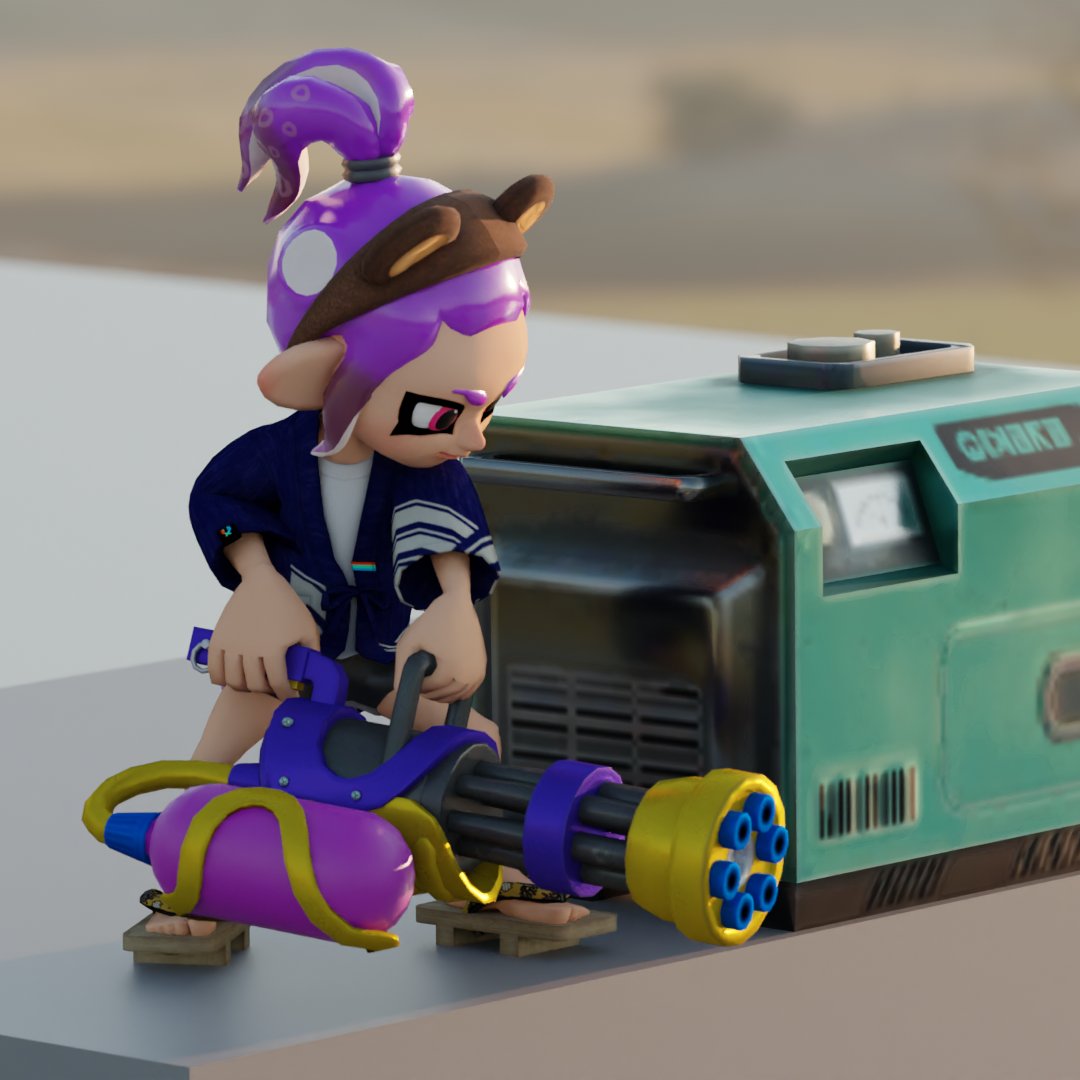 *veemo and mini splatling* (Work in progress)