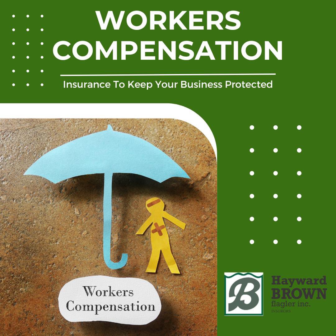👷Protect your business and employees with Workers' Compensation Insurance! 🛡️⚠️ Don't risk it—stay safe and secure.  Call us today 📲 386-437-7767.
#WorkersCompensation #BusinessProtection #InsuranceMatters #FlaglerCounty #HaywardBrownFlagler