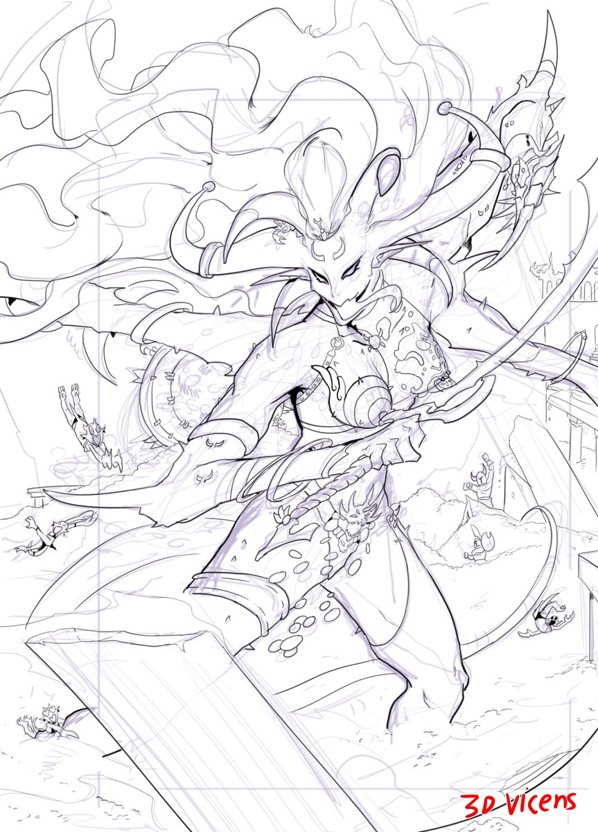 3dVicens's tweet photo. Commission Wip:
Starting the year with a Keeper of Secrets!
#artistsontwitter #ArtistOnX #WarhammerArt #warhammercommunity #Slaanesh #KeeperOfSecrets #daemonettes #gold #wealth #treasure #wip https://t.co/InSO9JLXr1
