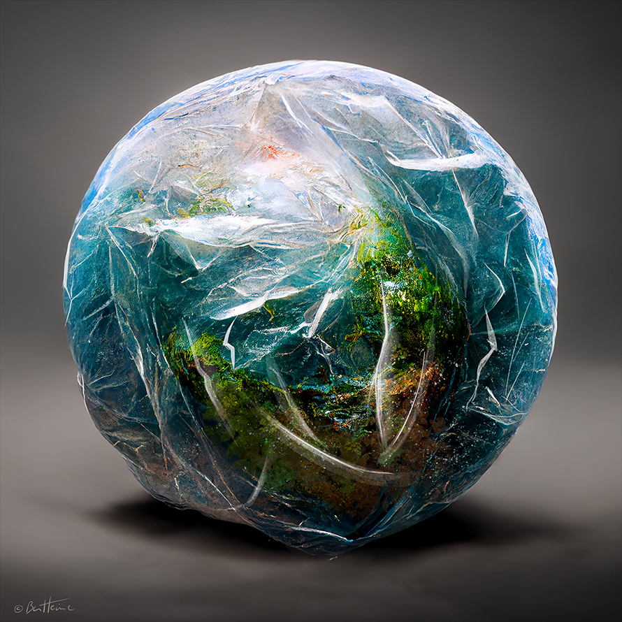 @samgerrits Earth Wrapped in a Plastic Bag by BenHeine, DeviantArt
