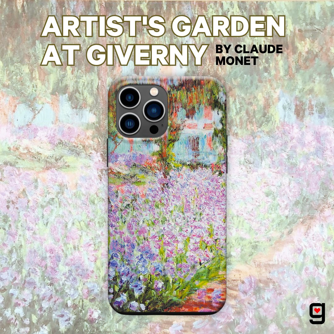 Take in the beauty of Monet's Artist's Garden at Giverny every time you flip your phone over! Visit the link in our bio to explore Monet's collection, available for iPhone, Samsung, laptop skins and more 📲 #GelaSkins