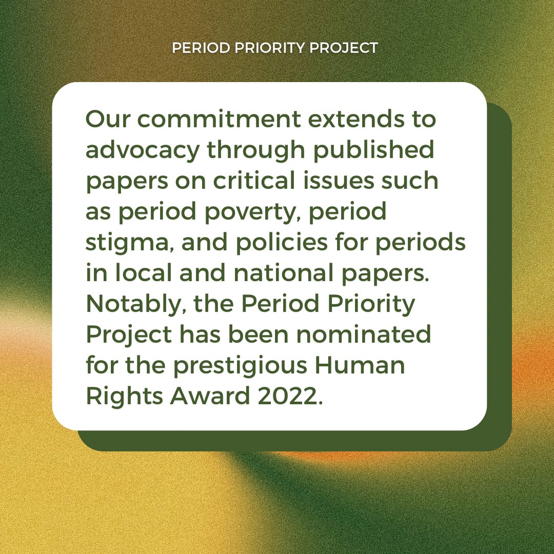 Period Priority Project tweet media