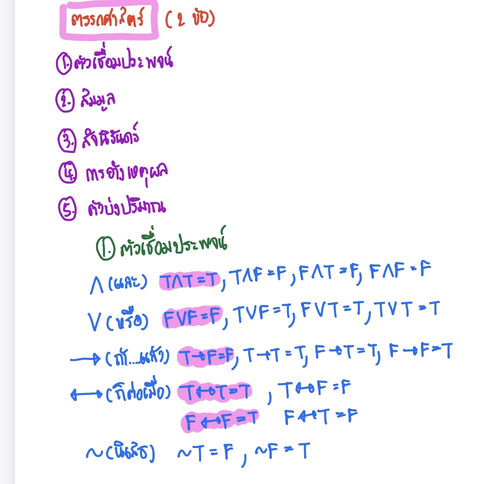 MATH_DRAFT's tweet photo. 3 ข้อง่าย "ตรรกศาสตร์" 
ถ้าทำได้เข้าใจทั้งบท‼️
(แนว A-Level คณิต 1)

#ตรรกศาสตร์ 
#alevel https://t.co/uLdMArv3GT