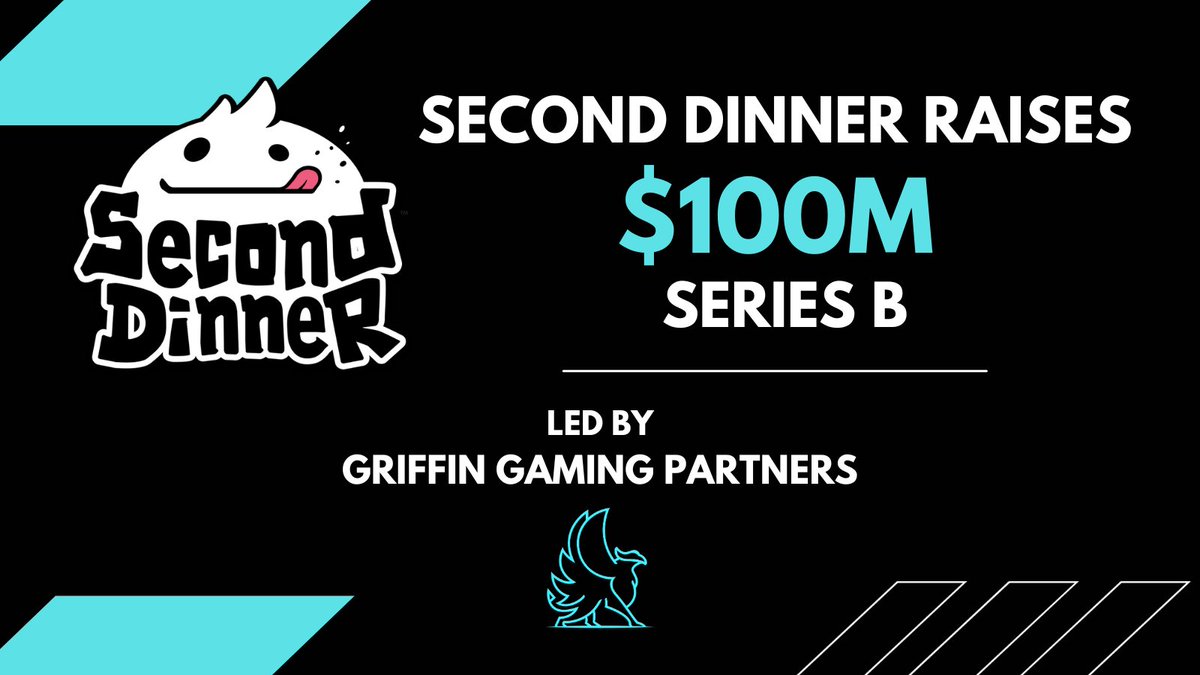 🎉Series B Announcement🎉 We formed Second Dinner to make the MOST FUN games… EVER! We’re excited to announce our $100M Series B led by @Griffin_GP - we can’t wait to take @marvelsnap and future projects to new heights.