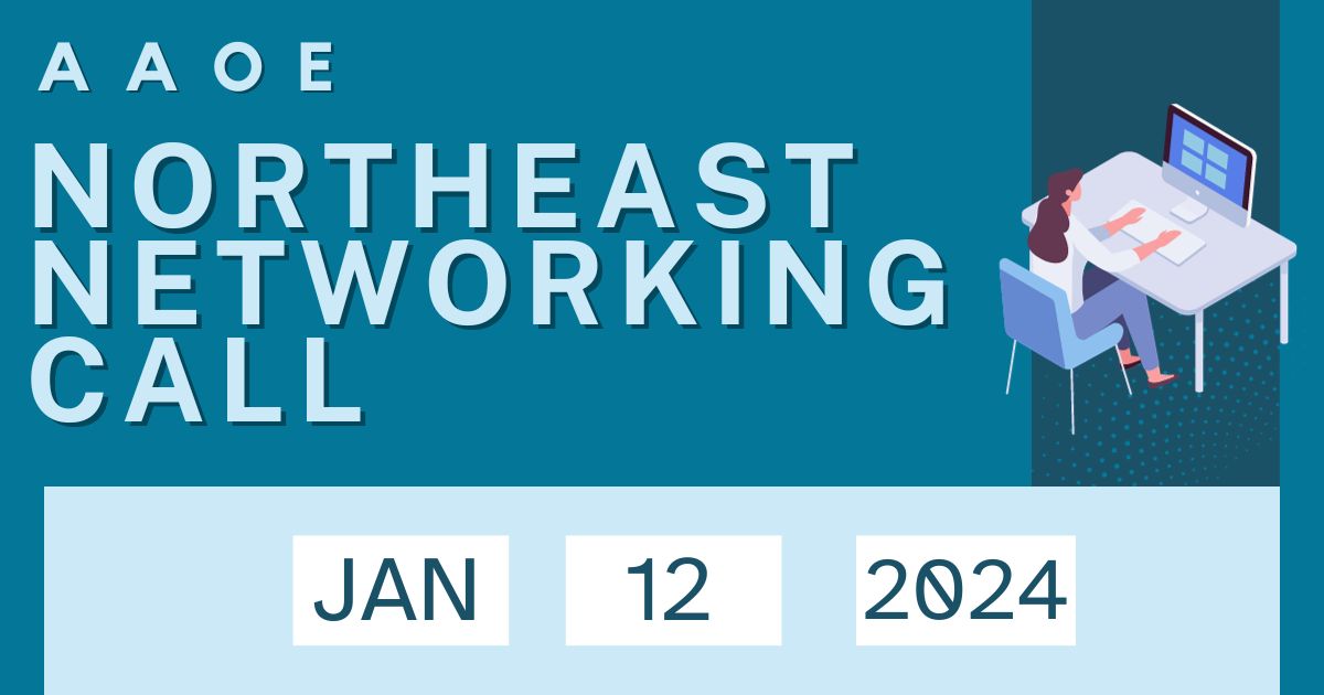 MidAtlBONES's tweet photo. Want to network more in 2024?

One-hour #networking calls are held for national AAOE members via Zoom meeting. Learn more about the upcoming AAOE Northeast Networking Call: https://t.co/FIGp02IcND https://t.co/uXJunfGck3