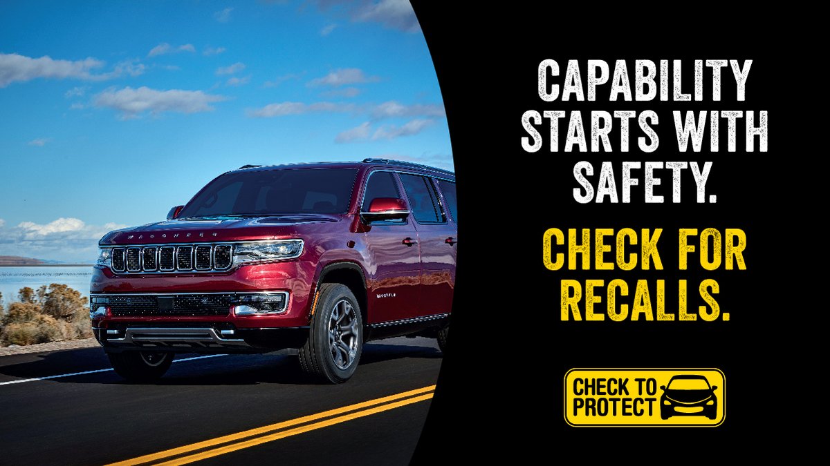 Protect you and your loved ones this #NewYear and #CheckForRecalls Checking for airbag recalls is easy - 1. Visit bit.ly/3TU0j1U 2. Enter your license plate or VIN to see if your vehicle has any open safety recalls That’s all it takes! DM us if you have questions 📨