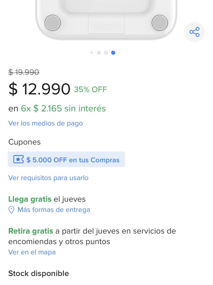 _Senshi_'s tweet photo. @descuentoff Ojo, el envío es realmente gratis y no desde los 19.990 como siempre lo pide mercado 
Se agradece la información https://t.co/uPBsdYkG6x