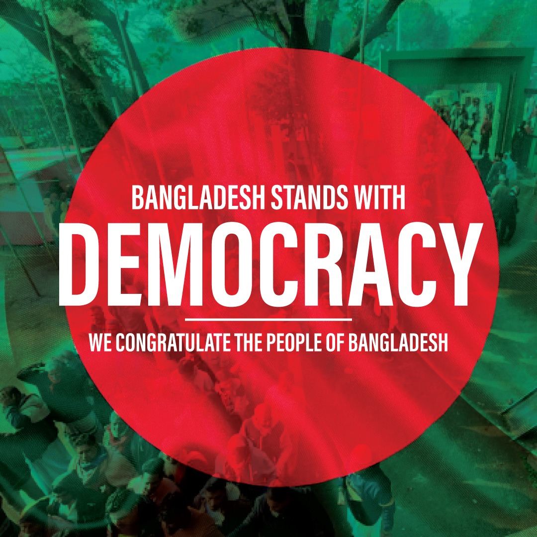Bangladesh stands with Democracy. We Congratulate the People of Bangladesh! ---- #Bangladesh stands with #AwamiLeague, first ever party to secure a straight fourth term. Being the largest, oldest and most popular political party in the country, Bangladesh Awami League…