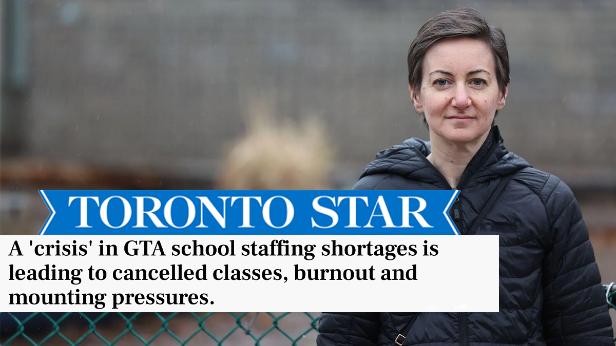 OECTAProv's tweet photo. Ontario's growing teacher shortage is a recruitment &amp; retention issue, directly exacerbated by @FordNation &amp; @Sflecce's continued failure to properly invest in #onted. #onpoli

Every student deserves a qualified &amp; certified teacher! #CatholicTeachers
https://t.co/uttpqIZOId https://t.co/G6N4WSROI6
