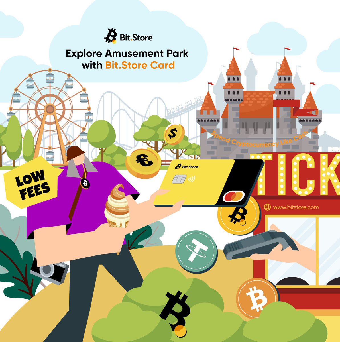 CAkpanmbai's tweet photo. 🎠What gives you the freedom to play at an amusement park?
https://t.co/UCf1hxMt4L lets you have fun with cryptocurrencies🎡!
✅Meet most of your life needs
💳Quick and convenient
📉Lower fee
#BitStore $STORE #Crypto #CardPay https://t.co/MaVV7Gbcv0