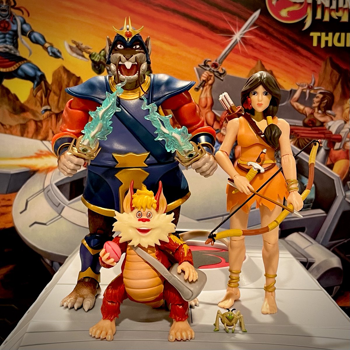 VeebsToys's tweet photo. Getting new #ThunderCats ULTIMATES! from @super7store is always a highlight for me. This is a GREAT series, and I will be doing an unboxing of #Mongor with Kyle from S7 later this month. Ready for series 8 &amp; 9, and a new series pre-order coming later this month!

#super7 #snarf https://t.co/B6ZMrRz1eg