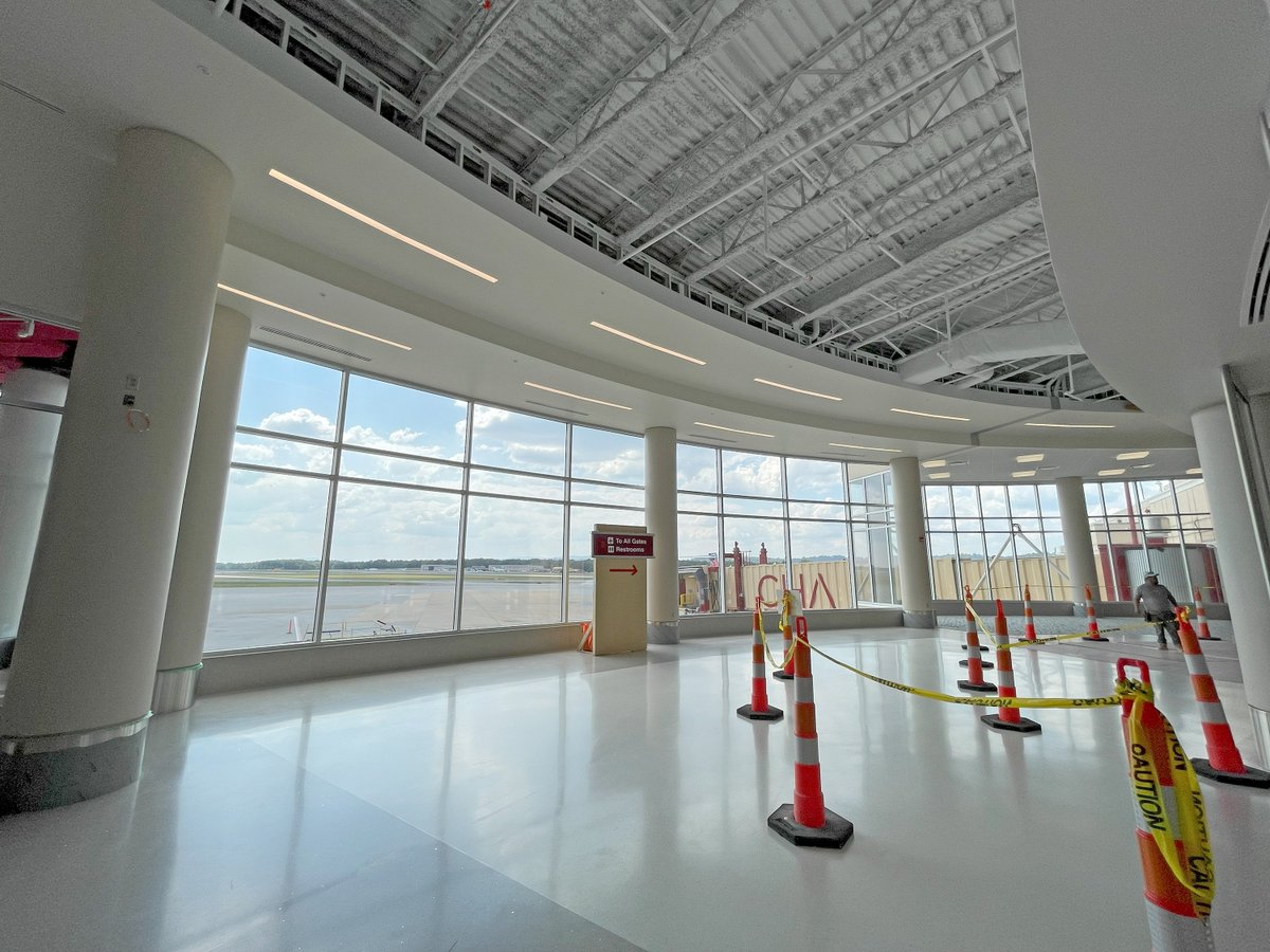 ChattAirport's tweet photo. In honor of our terminal expansion being *almost* complete, let’s look back at the construction progress! We are extremely grateful to everyone who has supported us during this project, and we can’t wait to share the finished results. 
#flyCHA #TerminalExpansion https://t.co/V9smIjQVzC
