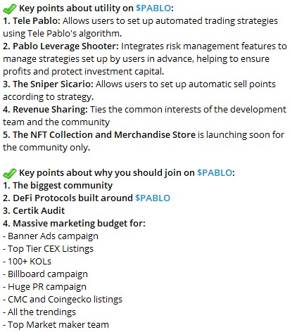 GeormanZ's tweet image. Bought a nice presale bag  at $0.1 for $PABLO , @NarcosLand 

Heard for a source BIG thins are planned for their launch (CEX,big influencers) and I like their presale vesting plan (25% released then 25% per week)

Let's see how that ges