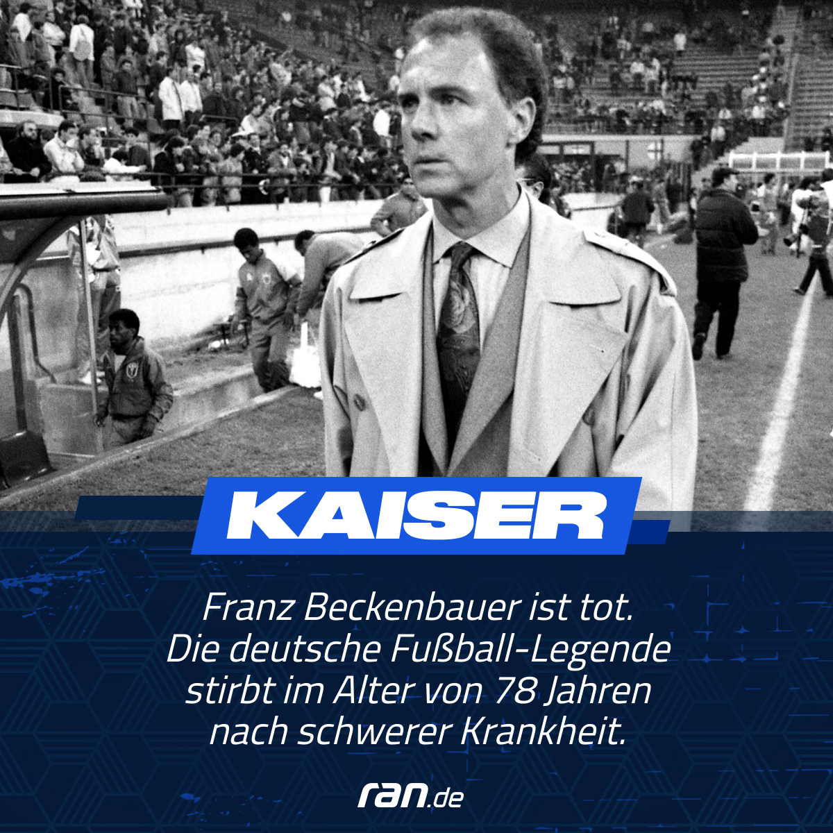 Ruhe in Frieden, Kaiser! 😢♥️🇩🇪 #Beckenbauer