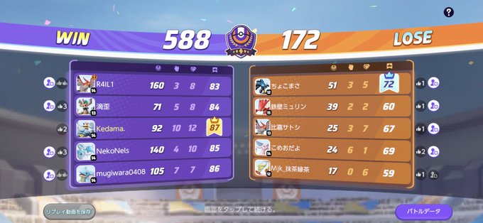 @mutimoti0 対戦ありがとうございました🤗 https://t.co/to61KUSWyv<a class="tags" target="_blank" title="On Twitter" href="/?out=eyJ0eXAiOiJKV1QiLCJhbGciOiJIUzUxMiJ9.eyJpYXQiOjE3MjY5NjUwMDAsImlzcyI6InR3cG9ybnN0YXJzLmNvbSIsIm5iZiI6MTcyNjk2NTAwMCwiZXhwIjoxNzU4NTAxMDAwLCJyZWRpcmVjdF91cmwiOiJodHRwczovL3R3aXR0ZXIuY29tL211dGltb3RpMCJ9.MeNLTfH0emi7gIDUifkSug-Iq_E-OTG69KCZ4ZC-Pj53ApbI3wfq6ml7MverovHig23d4SKCu77OUgkn4d9cQQ">@mutimoti0</a><a href="/tag/%E3%83%9D%E3%82%B1%E3%83%A2%E3%83%B3%E3%83%A6%E3%83%8A%E3%82%A4%E3%83%88"class="tags"><span>#ポケモンユナイト</span></a>
