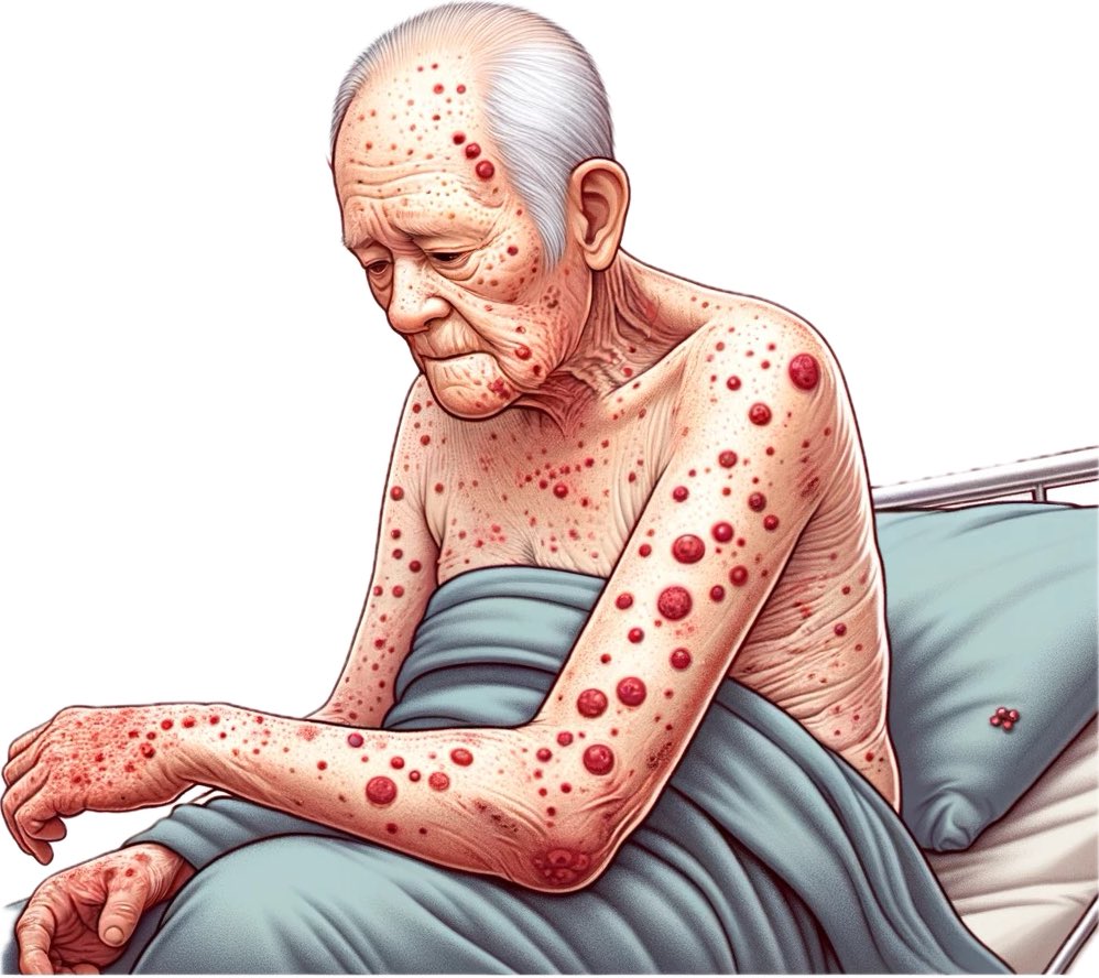 Doctablet's tweet photo. Measles can be mild in #children but a terrifying #disease in adults, exposing them to the risk of permanent brain damage. https://t.co/qqCMqWVv3z
