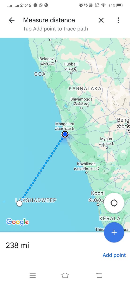 ravishbhatp's tweet photo. Distance between Mangaluru - Lakshwadeep, &amp; Eranakulam - Lakshwadeep is almost the same. Until 2019, Tourism via sea operated from these places. Please restart the Tourism via sea from Mangaluru again.

#BoycottMaldives
#LakshaweepTourism 
@PMOIndia
@HMOIndia  
@tourismgoi https://t.co/SCdh2jUF8q