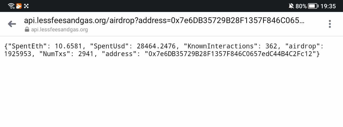 不知不覺間，還未計另一個小户,原來這幾年的戰鬥竟然用了十多個以太坊..

這個空投看來没有多大價值，所以也不浪費精神去搞了！