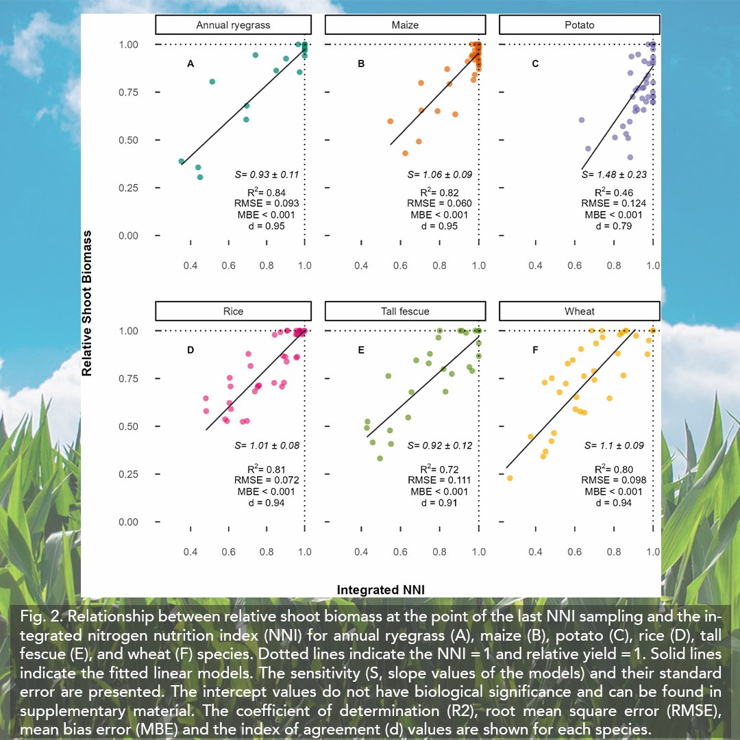 CiampittiLab's tweet photo. #ArticleAlert🚨

Our study dives into cross-species NNI-yield relations, revealing insights on N deficiency sensitivity and optimal sampling moments for major grain crops. Enhancing crop nutrition diagnostics for better farming practices

👉🏼https://t.co/D3waPhpky5 https://t.co/7POFtWdhgZ
