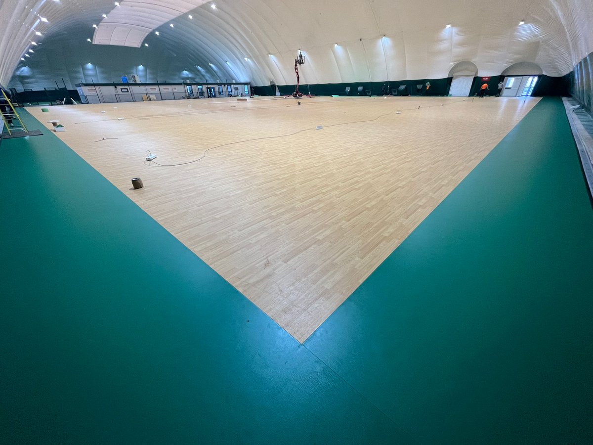 PST_Sport's tweet photo. Exciting milestone for PST Sport! Our first air dome at @OurLadysSchool1 almost complete. This cutting-edge facility boasts a 91m (L) x 48.6m (W) x 14m (H) self-supporting (inflatable), double-layered air-dome, featuring a thermal membrane, lights, ventilation &amp; heating systems. https://t.co/kaqm3i2gyh
