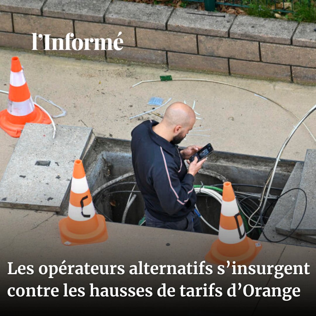 l'Informé (@linforme_) on Twitter photo 🔴Les opérateurs alternatifs s’insurgent contre les tarifs d’Orange
Une quarantaine d’opérateurs télécoms a adressé une lettre courroucée à l'Arcep, révèle <a href="/empaquette/">Emmanuel Paquette</a>. Deux augmentations ont été autorisées pour 2024 en raison de l’inflation.
linforme.com/tech-telecom/a… 🔴Les opérateurs alternatifs s’insurgent contre les tarifs d’Orange
Une quarantaine d’opérateurs télécoms a adressé une lettre courroucée à l'Arcep, révèle <a href="/empaquette/">Emmanuel Paquette</a>. Deux augmentations ont été autorisées pour 2024 en raison de l’inflation.
linforme.com/tech-telecom/a…