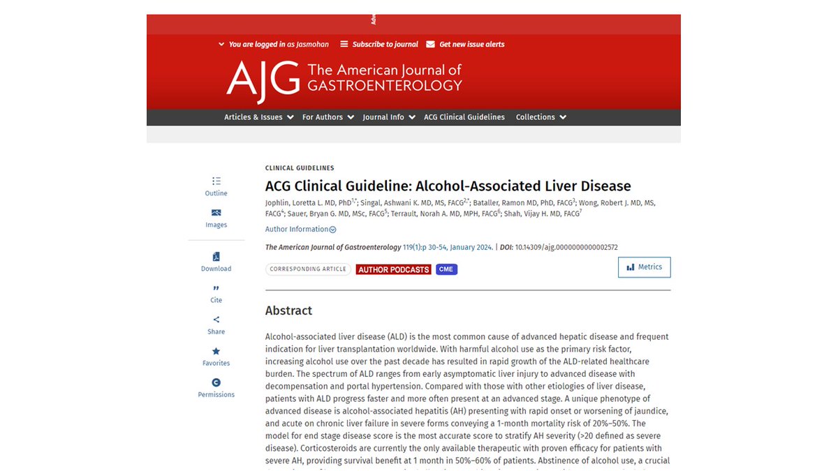✅our #podcast with @Dr_Vijay_Shah re #alcohol liver disease based on @AmCollegeGastro guidelines 👁️⤵️ journals.lww.com/ajg/fulltext/2… 👂⤵️ webfiles.gi.org/podcasts/ajg/l… 🔑⬇️stigma 🔑 transplant controversies 🔑 eliciting #alcohol history 🔑 Alcohol-related #hepatitis 🔑integrated #AUD Rx