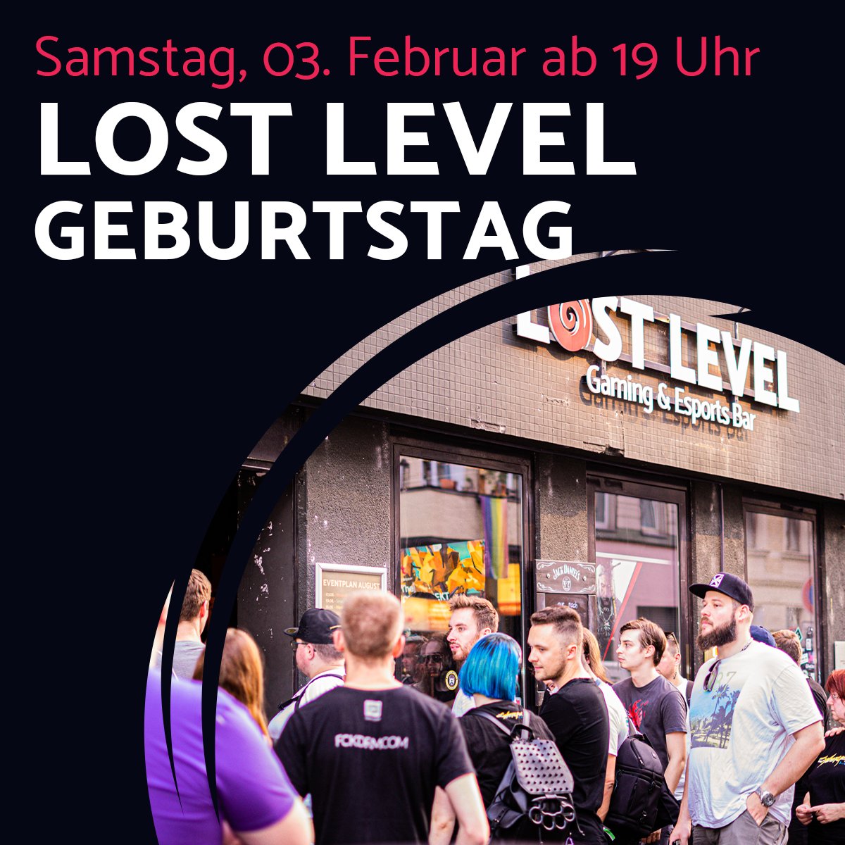 lostlevelbar's tweet photo. In etwas weniger als einen Monat wird das Lost Level ein Jahr älter. Wir laden euch herzlichst ein, mit uns zu feiern! Wie üblich erwartet euch unter anderem ein Lost Level-Geburtstagsquiz, bei welchem ihr richtig abstauben könnt (Preis TBA).
#lostlevel #birthday #jubiläum https://t.co/1VYS1FQbaN