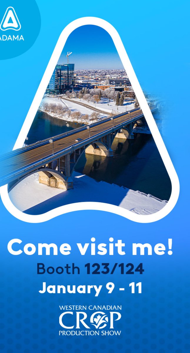 If you are in Saskatoon this week pop by <a href="/ADAMA_CAN/">ADAMA Canada</a> booth for a visit!