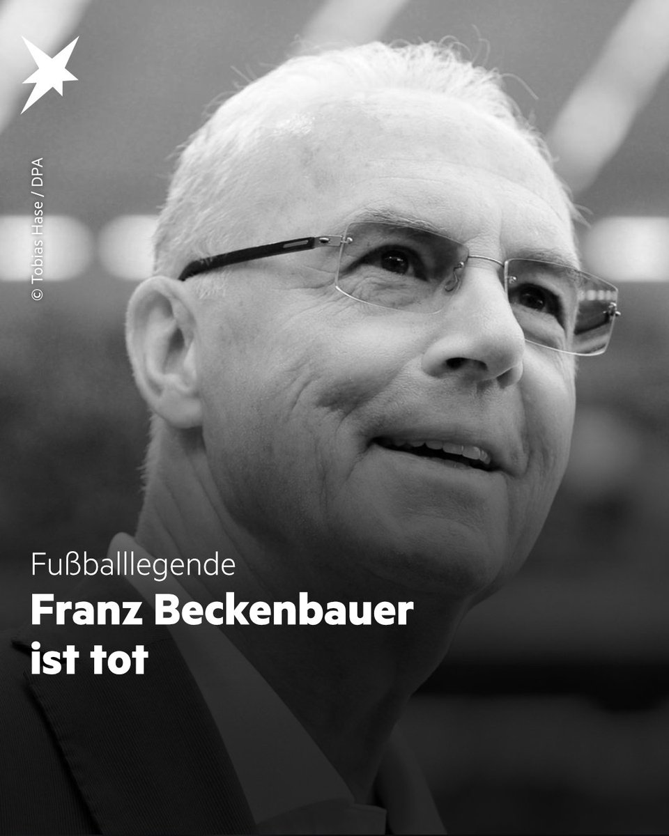 #Beckenbauer war in den vergangenen Jahren gesundheitlich schwer angeschlagen und hatte sich aus der Öffentlichkeit zurückgezogen. t1p.de/972uq