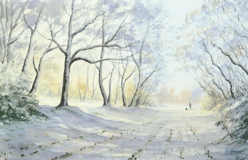 If the #uksnow is headed your way, why not stay indoors and paint a snowy scene with all our top tips and demonstrations? bit.ly/2YZUDtn 
Painting by @Colinsteedart1