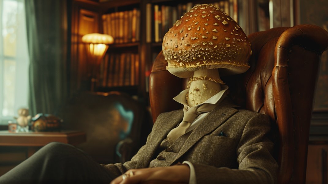 AtlasResolved's tweet photo. On the internet, no-one knows you're a mushroom https://t.co/c0CGWqGgVn