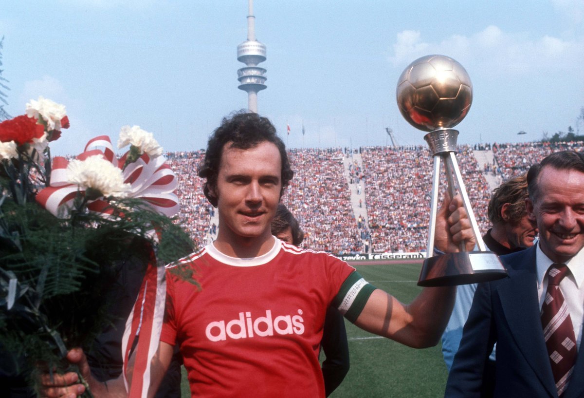 AlfiePottsH's tweet photo. Franz Beckenbauer was raised in the post-war ruins of Munich supporting 1860 Munich.

After an 1860 forward slapped him in an under-14 game though, Beckenbauer joined Bayern instead.

He went on to transform Bayern from the second best team in Munich to the best in all of Europe. https://t.co/wvkaVk3Oa4
