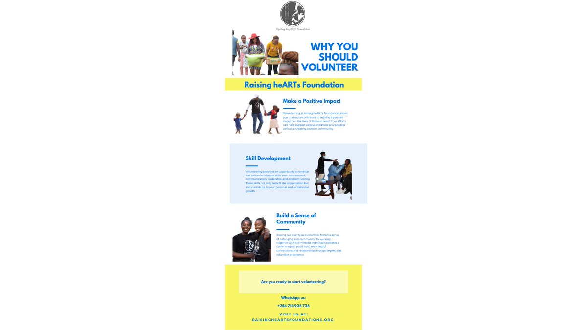 HeartsRaising's tweet photo. Yearning to make a bigger impact on the community? Unsure why you should volunteer? Let us show you the countless reasons—join us in making a difference! 🌍✨ 
#raisingheARTs #spreadasmile #VolunteerImpact #CommunityEngagement https://t.co/e01E4PW5WO