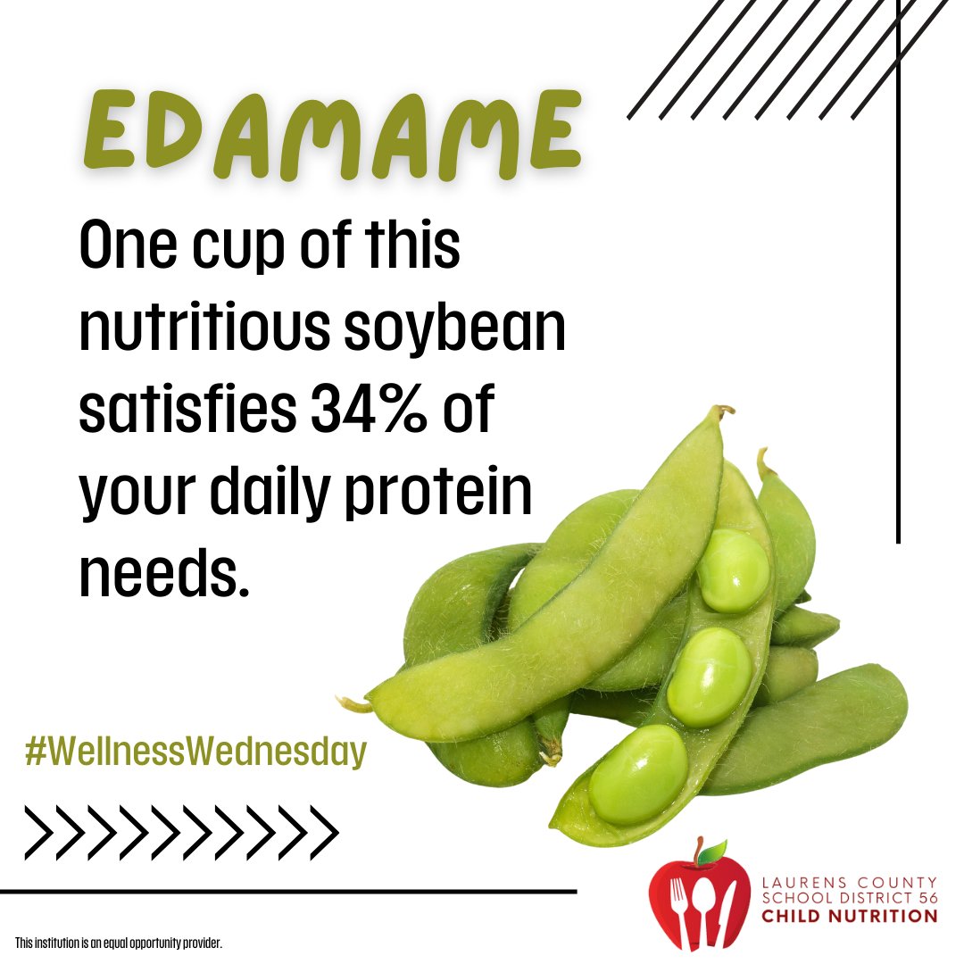 L56SchoolMeals's tweet photo. Did you know that in Japan, edamame is used in a dessert called "zunda mochi"?

@laurens_56 #schoolmealsmatter #theexperiencematters #LaurensSC #LaurensSouthCarolina #SCschool #LaurensCounty https://t.co/Y8aqqPKHmJ