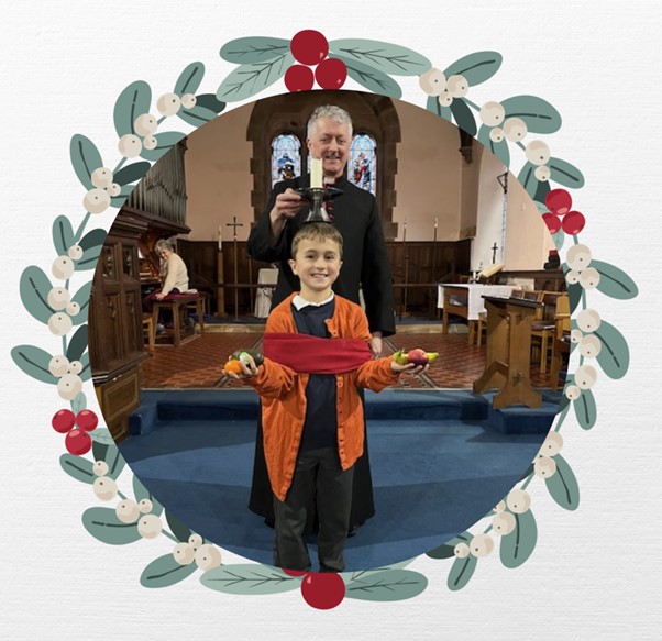 A flash-back to December where we created our very own 'Human Christingle' at our school's Christingle service.