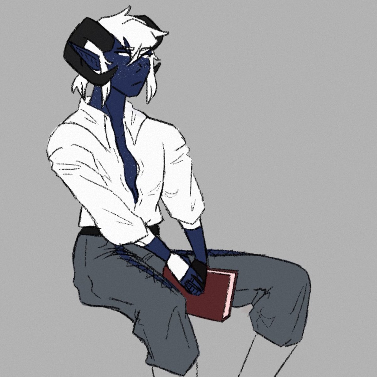 parker.⠀ i finally gave this lazy flat coloring but it was this sketch that got him called a twink