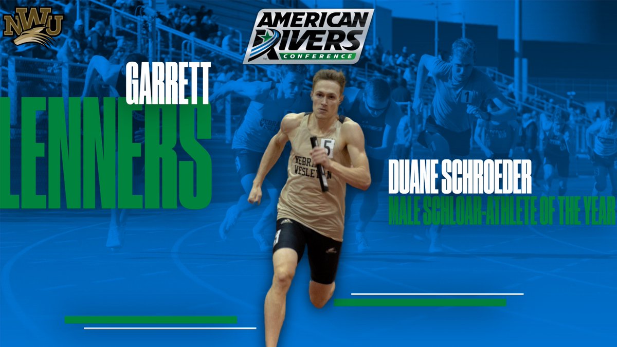 AmerRiversConf's tweet photo. 🚨: @NWUSports Garrett Lenners Named @AmerRiversConf Duane Schroeder Male Scholar-Athlete of the Year!

#rollrivers

📰: https://t.co/Z6PE3L509y https://t.co/8M2uKZRhMl