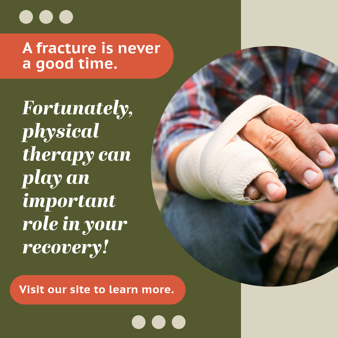 LoudounPT's tweet photo. A fracture is never a good time. 🦴 Fortunately, physical therapy can play an important role in your recovery! Visit our site to learn more.  

https://t.co/LhTrJMv7d2

#LoudounPT #PhysicalTherapy #PhysicalTherapist #Fractures https://t.co/X7t8jibmH1